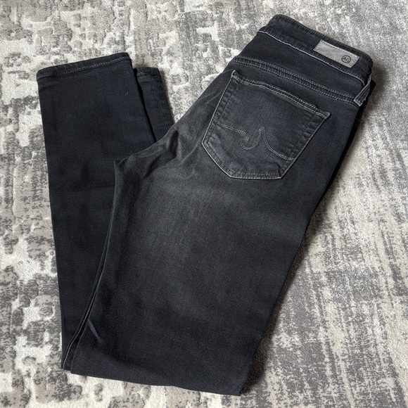 AG Adriano Goldschmied Women's Skinny Jeans in Dark Gray Sz:25 - Picture 8 of 11